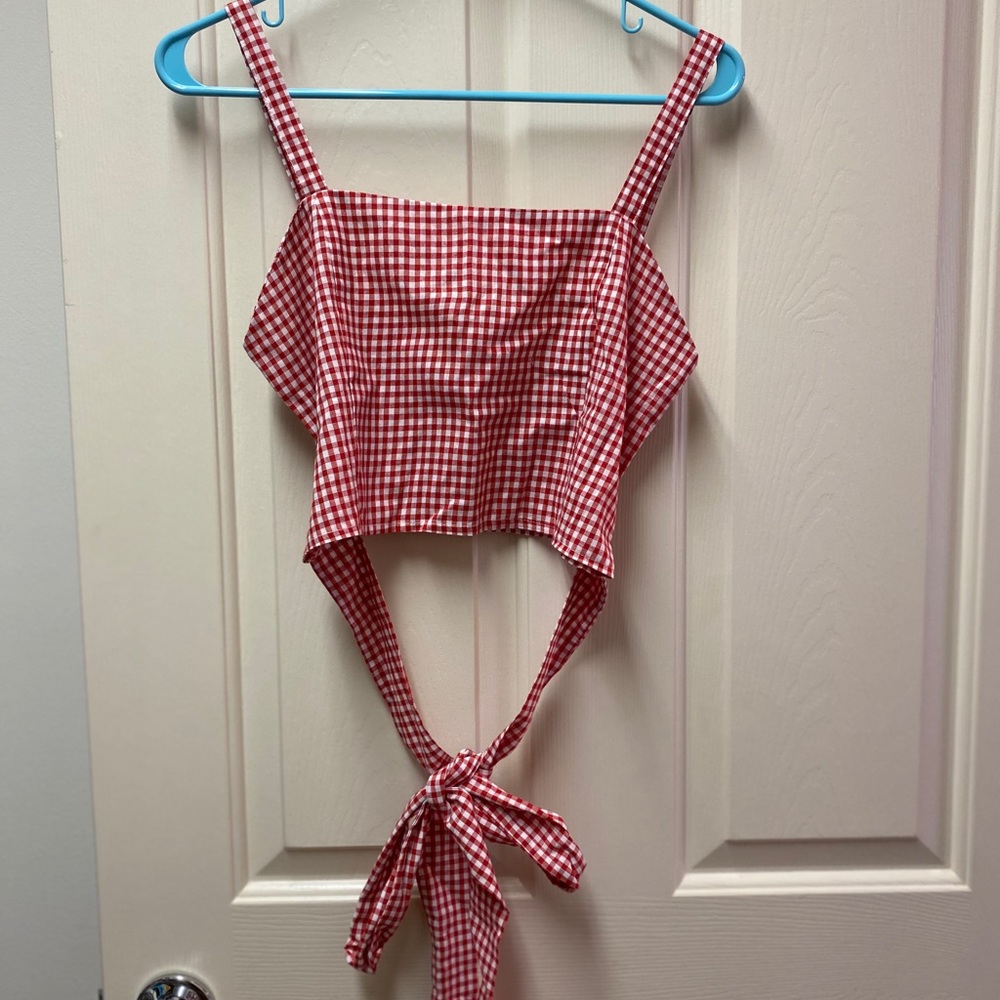 Shein checkerboard too never worn